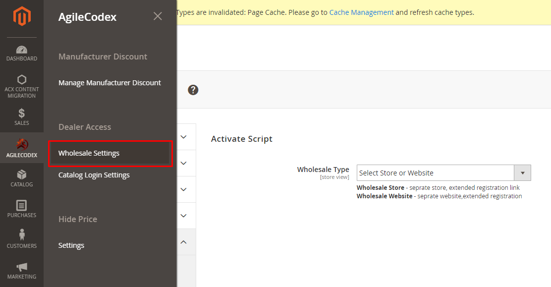 Magento 2 Wholesale and Manufacturer Discount extension configuration