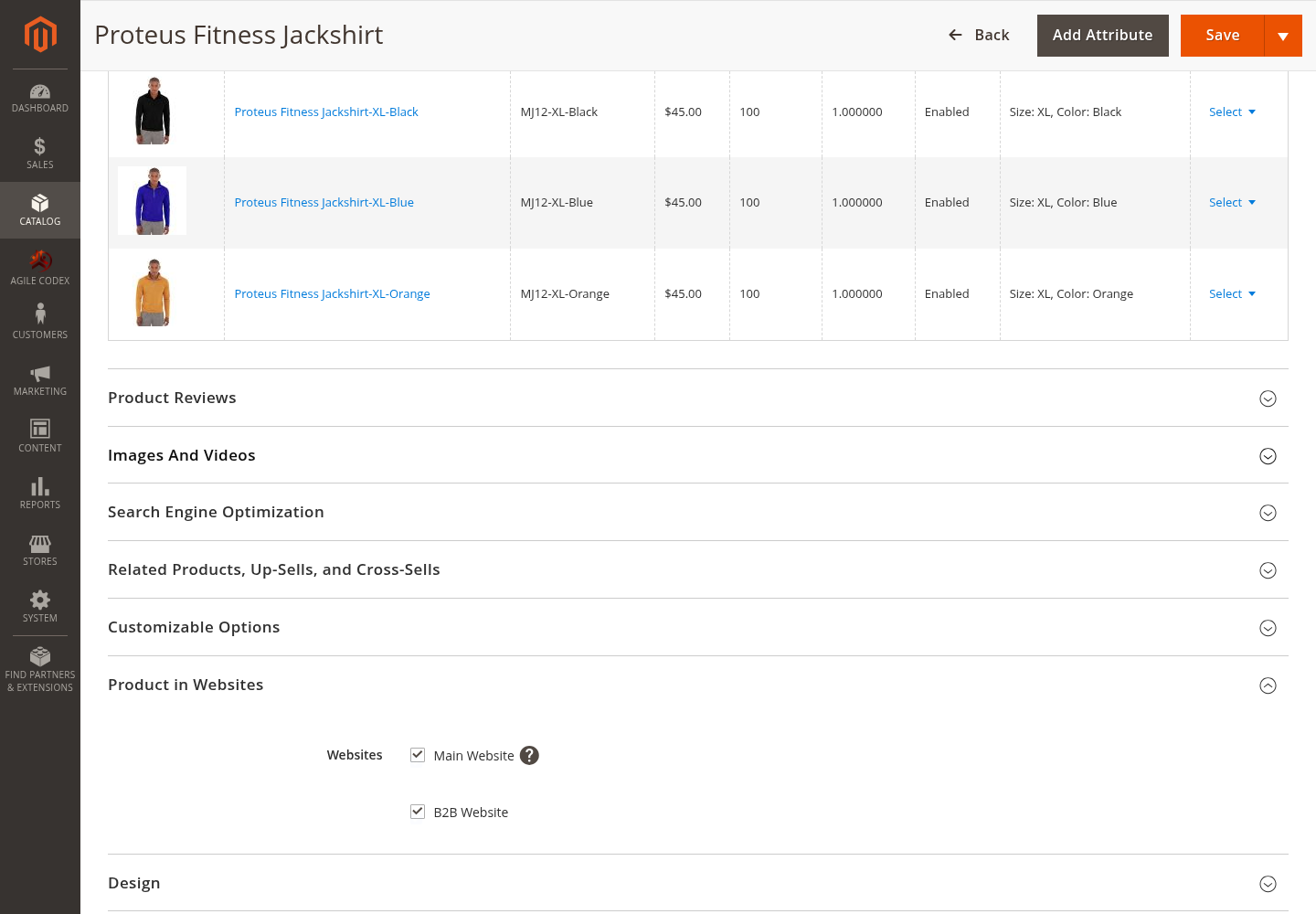 Assign a Magento 2 product to the B2B website