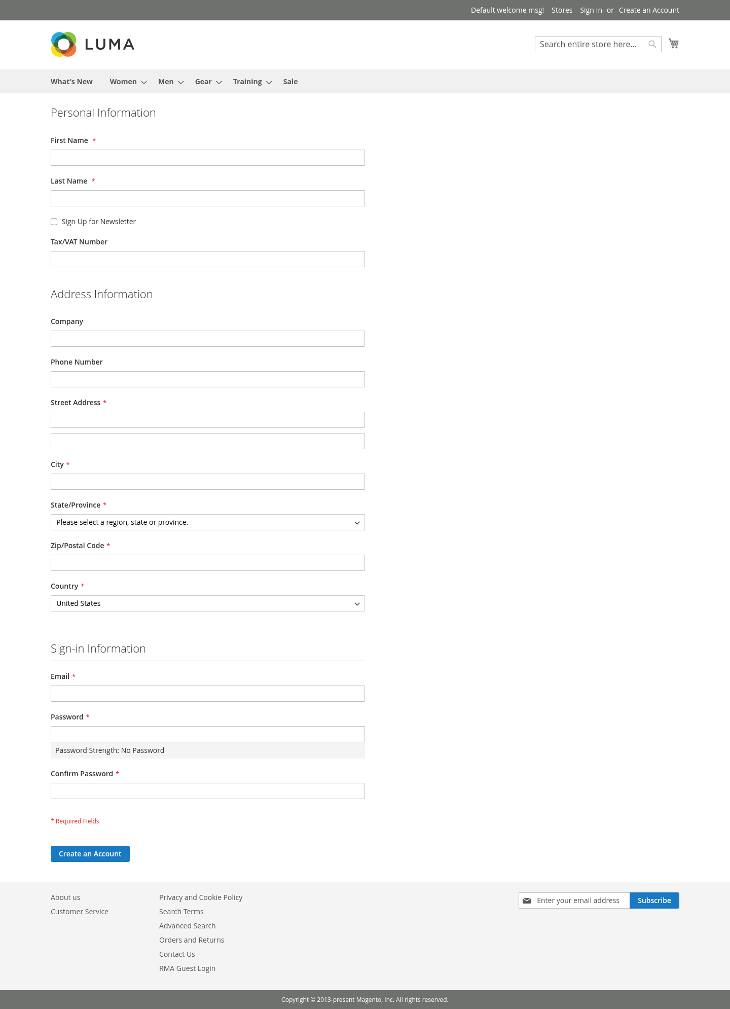 Magento 2 wholesale customer registration form with company and tax fields