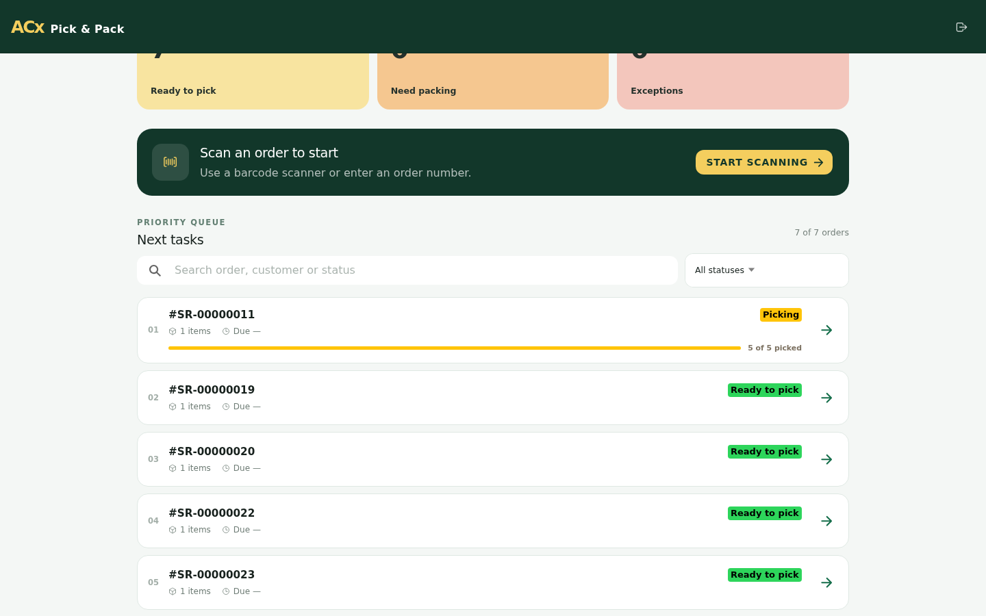 Magento 2 Pick and Pack priority order queue