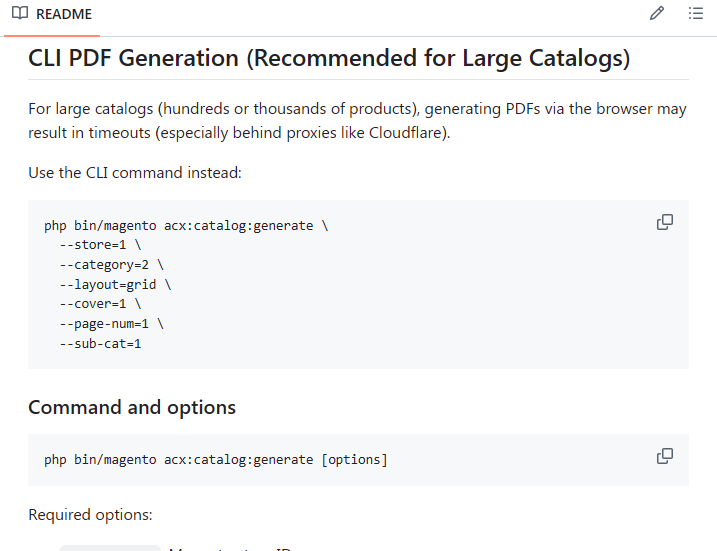 Magento 2 Catalog PDF Generation via CLI Command