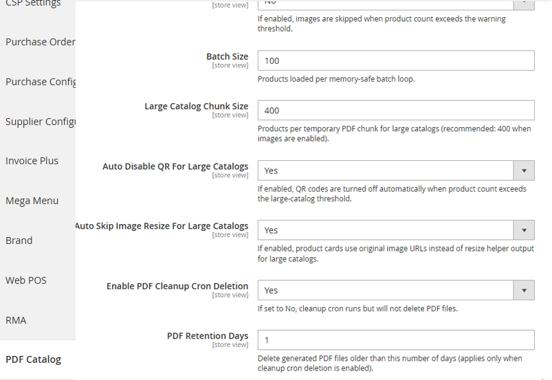 MMagento 2 Catalog Print Cron and Automation Settings