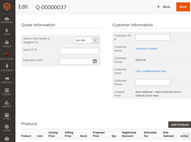 Magento 2 Quote Information