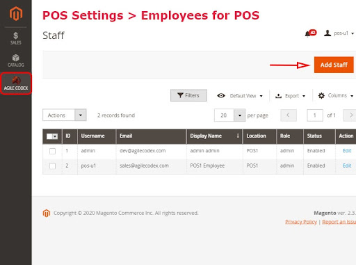 Employees for POS