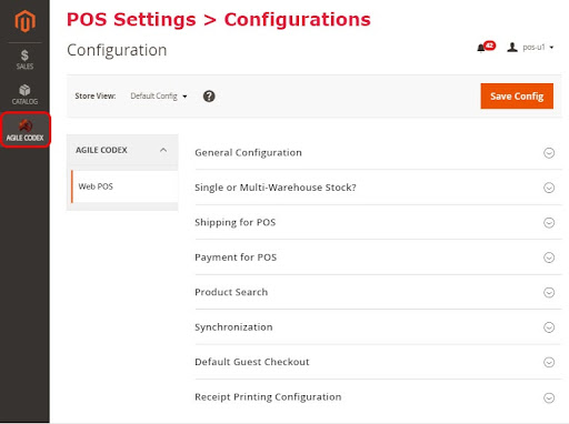 WebPOS Configuration