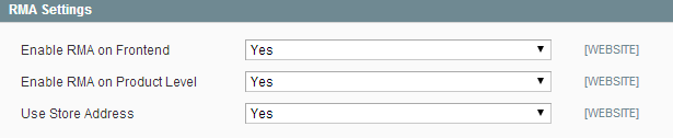 magento 1 ee rma settings