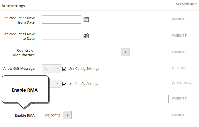 magento 2 ee rma autosettings