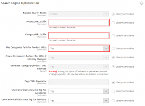 magento 2 global seo configuration